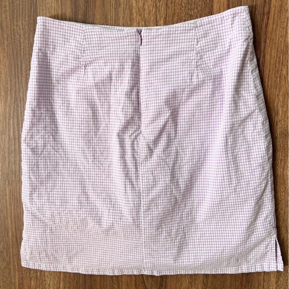 VTG 90s JG Hook Pastel Gingham Skirt Built-In Shorts Preppy Coquette Twee Y2K M - Picture 8 of 11